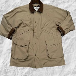 Tommy Hilfiger Field Sports Outerwear Coat Khaki‎ Wool Removable Liner Large